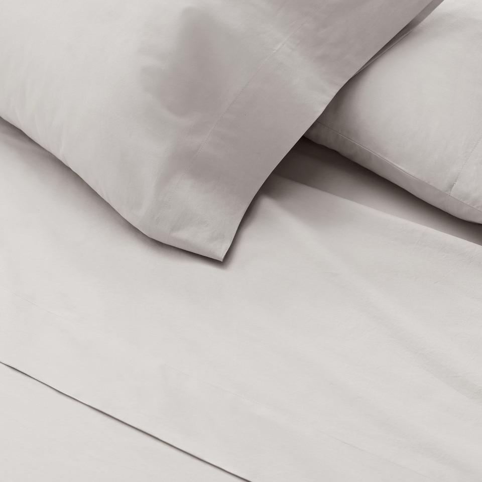Organic Washed Cotton Percale Sheets & Pillowcases